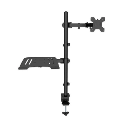 Manhattan Monitor Mount Desk for 13" to 32"/Laptop 10" to 17" Up to 8 kg Height Adjustable