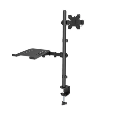 Manhattan Monitor Mount Desk for 13" to 32"/Laptop 10" to 17" Up to 8 kg Height Adjustable