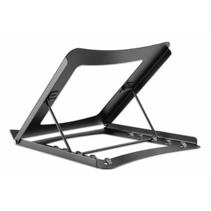 Manhattan Adjustable Laptop/Tablet Stand 10" to 15.6" Foldable 5 Positions Up to 5 Kg Black
