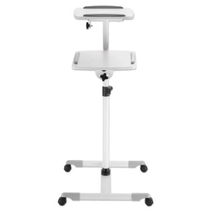 Manhattan Projector/Laptop Cart Stand Adjustable Height Grey-White