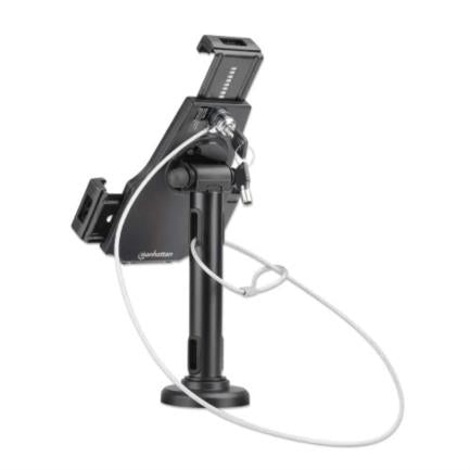 Manhattan Desktop/Wall Mount for Tablet or iPad, Secure Anti-Theft, Black