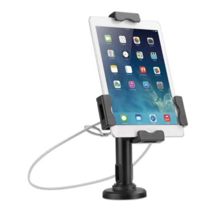 Manhattan Desktop/Wall Mount for Tablet or iPad, Secure Anti-Theft, Black