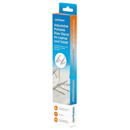 Manhattan Laptop Stand for Desk, Adjustable, Aluminum, Eco-friendly