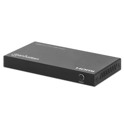 Manhattan 4K@60Hz 3-Port Compact Black HDMI Switch