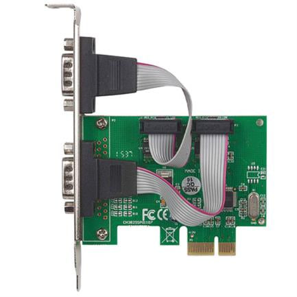 Manhattan PCI Express Serial Card 2-Port DB9
