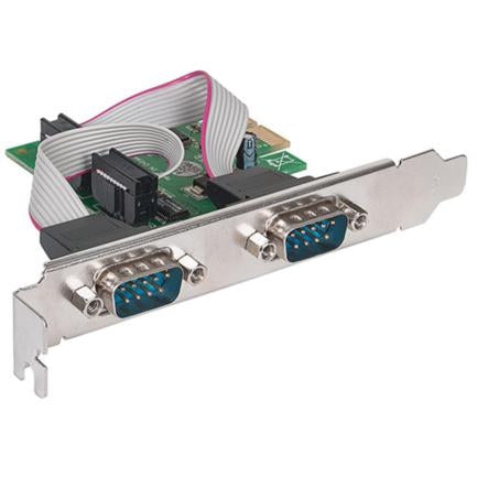 Manhattan PCI Express Serial Card 2-Port DB9