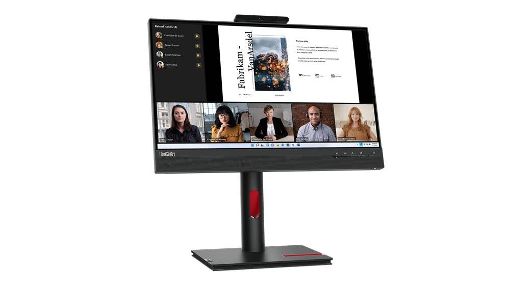 Monitor Lenovo 21.5" ThinkCentre Tiny In One 22 FHD Resolución 1920x1080 Panel IPS USB/HDMI/DisplayPort