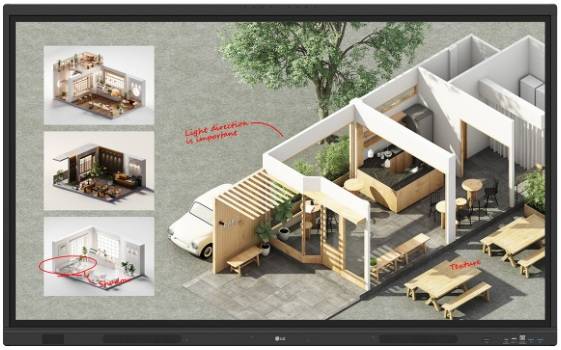 Pantalla LG 55" 55TR3DQ 4k UHD 3840×2160 Munti Touch 40 puntos max