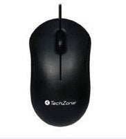 Mouse Alámbrico TechZone 1000 DPI 3 Botones 1.35m Conexion USB Color Negro