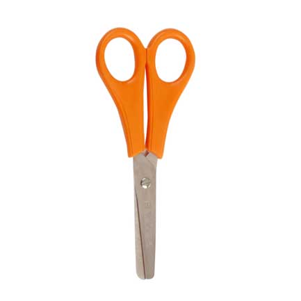 MAE 5" LEFT-HANDED SCHOOL SCISSORS WITH PRINTED RULER