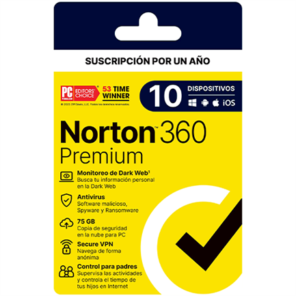 Norton 360 Premium Antivirus License 1 Year 10 Devices 21443392