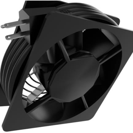 Nexxt Solutions NPF-12WMB Ventilation Unit for Wall-Mount Cabinet, Black Enamel