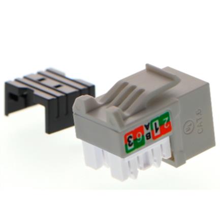 Modulo Sin blindaje Nexxt Solutions  Keystone Jack Cat6 Tipo 110 Gris