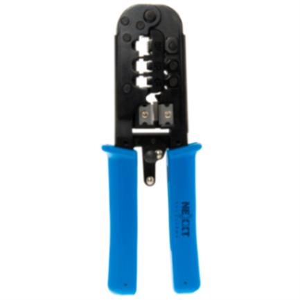 Tenaza Modular Nexxt Solutions con Prensa Terminal Pro-3 (8P8C/RJ45 - 6P6C/RJ12 - 6P4C/RJ11 - 6P2C - 4P4C - 4P2C)