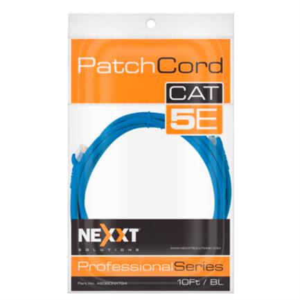 Nexxt Solutions Cat5e 100 MHz 3.05m 24 AWG Blue Network Patch Cable