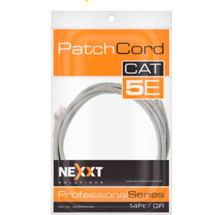 Nexxt Solutions Cat5e 100 MHz 4.27m 24 AWG Gray Network Patch Cable