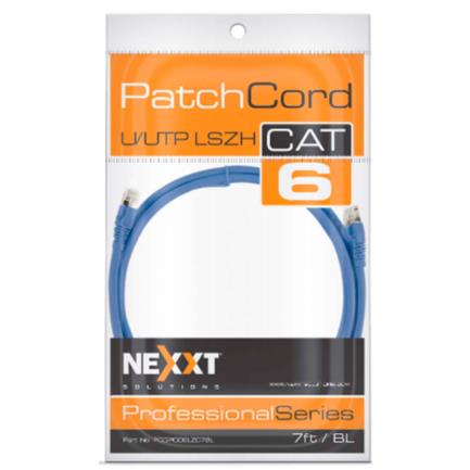 Nexxt Solutions U/UTP Cat6A 2 10 m LSZH (Low Smoke Zero Halogen) Blue Connection Cable