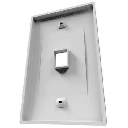 Nexxt Solutions 1-Port Wall Plate for Keystone Connectors RJ45 Module White