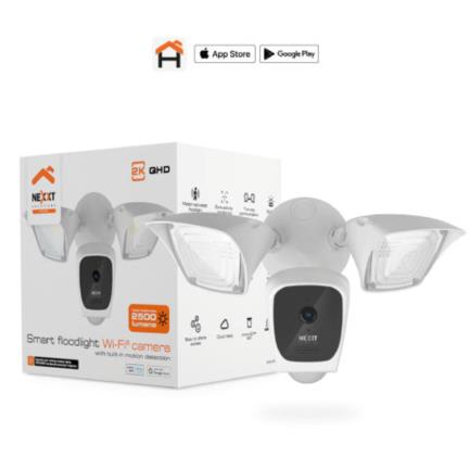 Nexxt Home NHC-F610 Outdoor 2K QHD 2304 x 1296p 3MP 150° Surveillance Camera with Integrated Microphone, Sensors, and Speaker