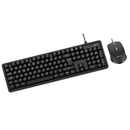 Teclado y Mouse Nextep Pro Alambrico Operacion Silenciosa USB