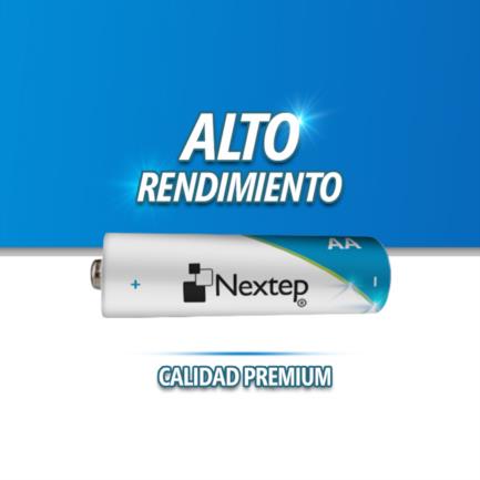 Pilas Nextep AA Alcalinas LR6 1.5V c/4 Piezas