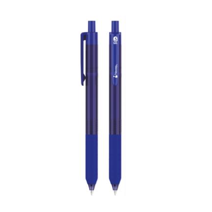 Nextep Retractable Silent Gel Pen Fine 0.5mm Blue Pk/6