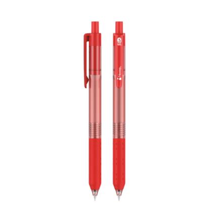 Nextep Retractable Silent Gel Pen Fine 0.5mm Red Pack of 6