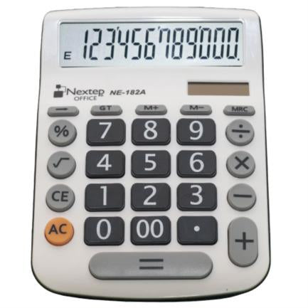 Nextep 12-Digit Desktop Calculator Large Keys Solar/Battery