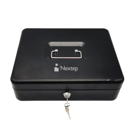 Nextep Extra Large 30 cm Metal Money Box Tray with Clips for 4 Bills