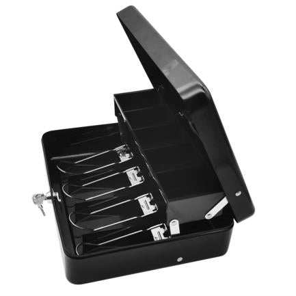 Nextep Extra Large 30 cm Metal Money Box Tray with Clips for 4 Bills