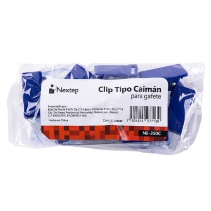 Clip Tipo Caiman para Gafete Nextep C/12