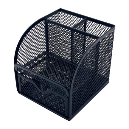 Organizador Nextep Malla Metalica 4 Secciones Negro