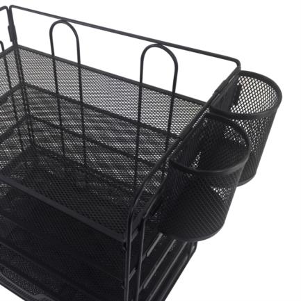 Organizador Nextep Malla Metalica Multiniveles para Documentos con Cajon y Portalapices