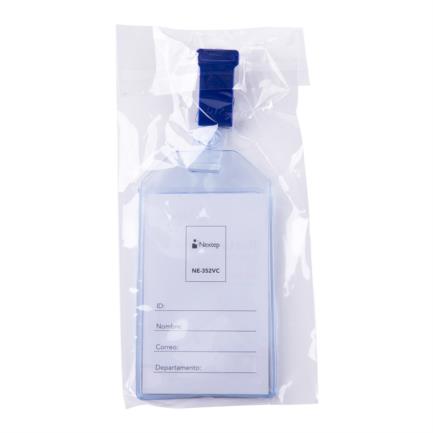 Porta Gafete Plastico Flexible Vertical Nextep 6x9cm con Caiman C/12