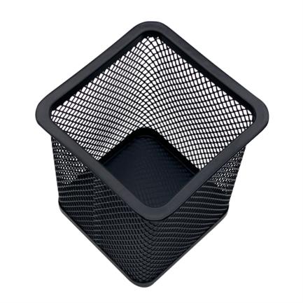 Porta Lapices Nextep Cuadrado Mediano Malla Metalica 8x8x9.7cms