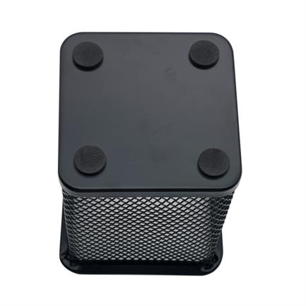 Porta Lapices Nextep Cuadrado Mediano Malla Metalica 8x8x9.7cms