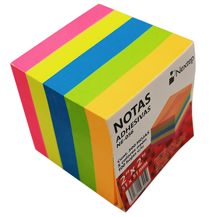 Nextep 2x2 Neon Sticky Notes 5 Pads 500 Sheets