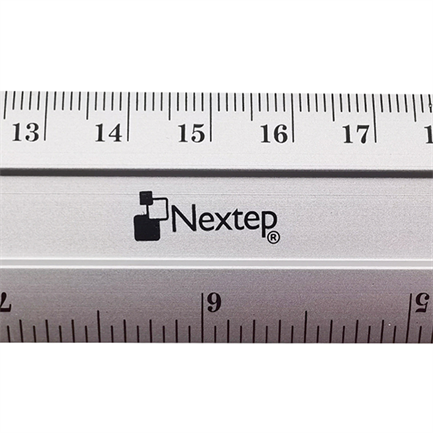 Regla Nextep Metalica de Aluminio 30 cm c/6 Pzas