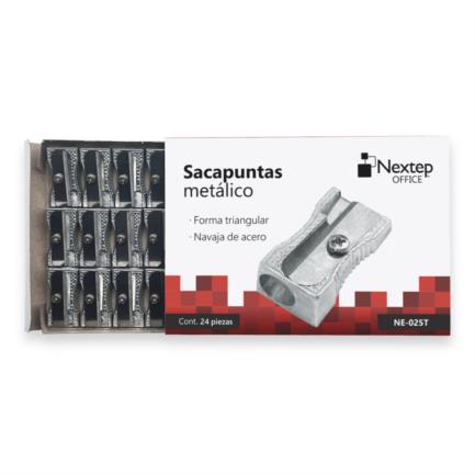 Nextep Triangular Metal Pencil Sharpener, box of 24