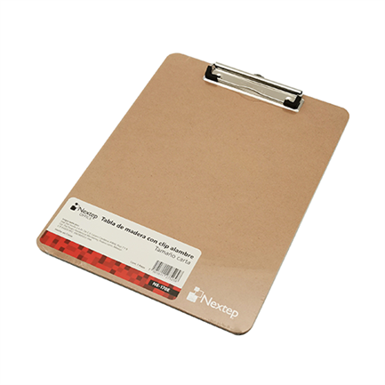 Tabla de Madera Nextep Economica con Clip Alambre Carta