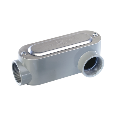 Caja Oval Roscada tipo LL de 3" chica (76.2 mm) / Incluye tapa y tornillos.