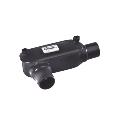 Caja Oval tipo T con Recubrimiento Exterior de PVC de 1" (25.4 mm).