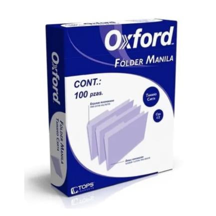 Oxford Manila Letter Folder C/100