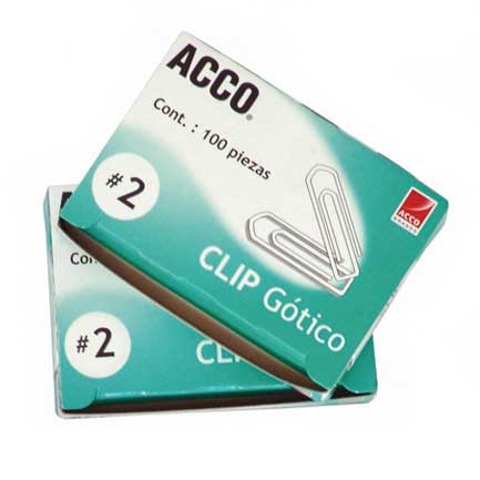 GOTHIC CLIP ACC NO.2 PKG WITH 100 CLIPS