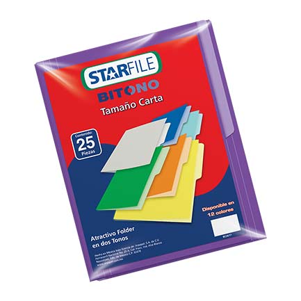 BITONO FOLDER MAPASA LETTER SIZE PURPLE PK/25
