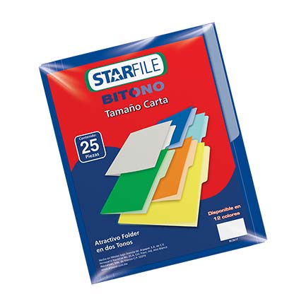 TWIN-TONE FOLDER LETTER SIZE NAVY BLUE PK/25
