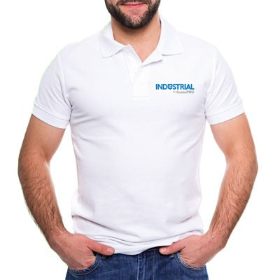 Playera Tipo Polo Color Blanco INDUSTRIAL by AccessPRO