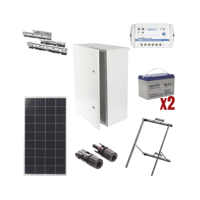 Kit de energía solar de 12 Vcc para alimentar radar de velocidad X-RADAR1