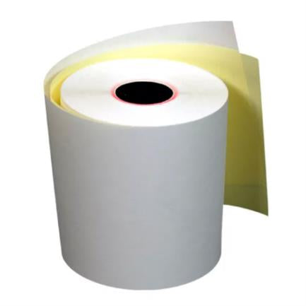 PCM Self-Copy Paper EBA7670 Roll 76x70 White-Yellow Point of Sale C/50