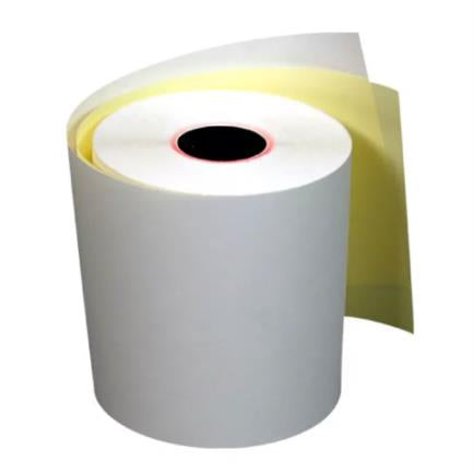 PCM Auto-Copy Paper Roll 57x60 White-Yellow Pack/100 Pcs